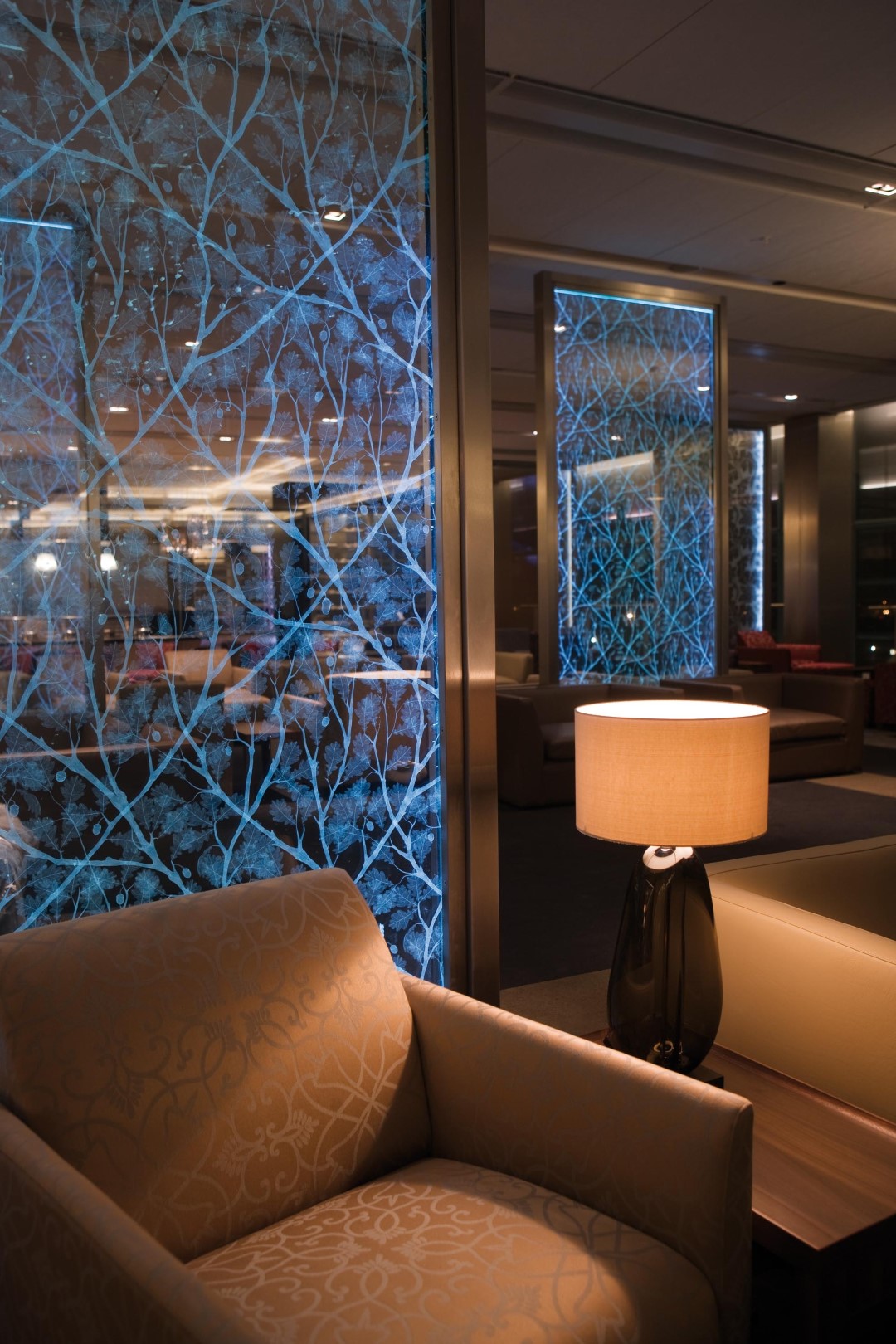 British Airways Galleries South First and Galleries Club Lounge — seating area