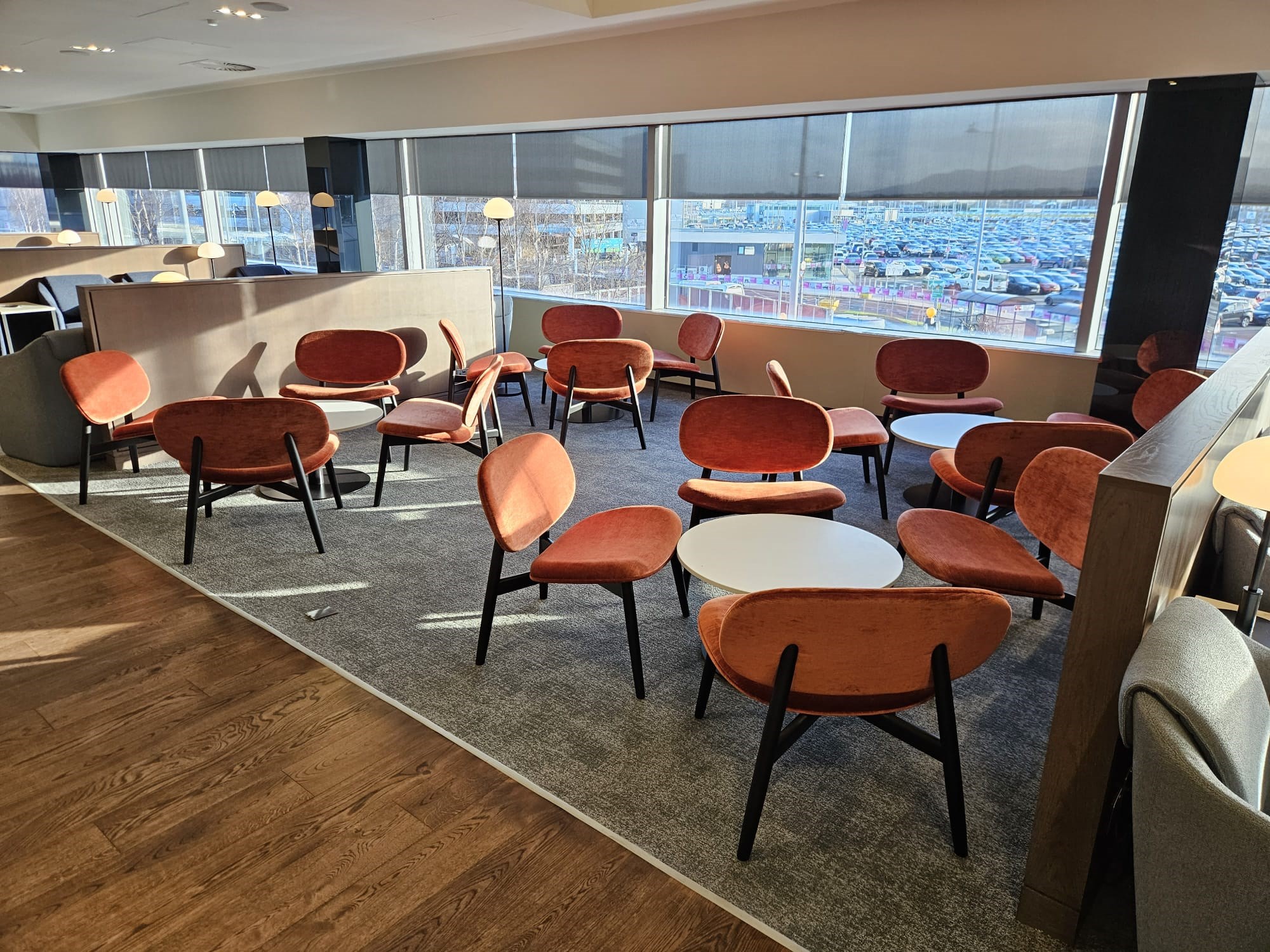 British Airways Lounge — food & bar