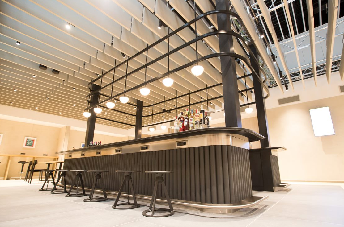 British Airways Lounge — food & bar