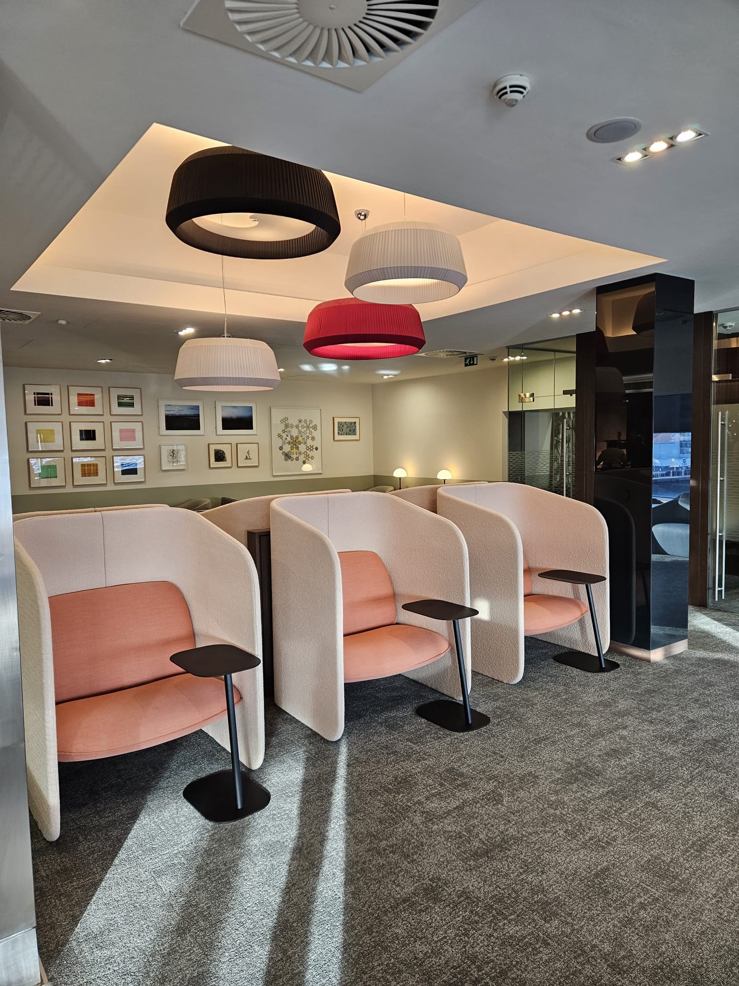 British Airways Lounge — food & bar